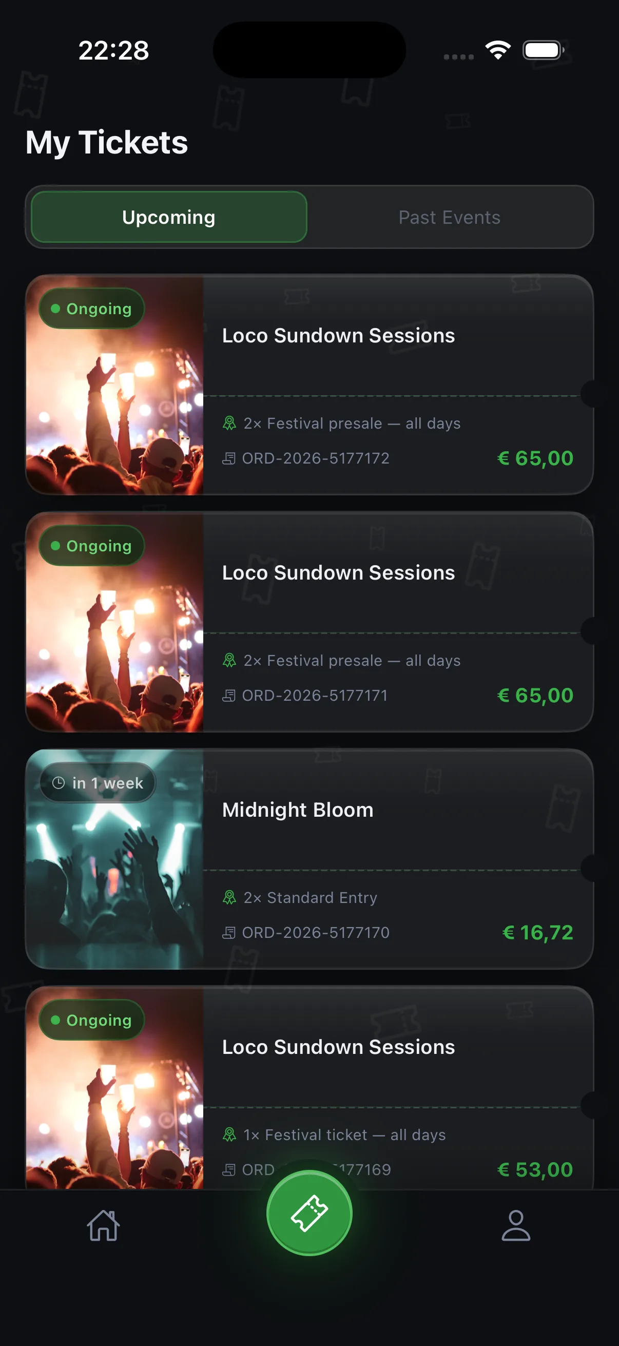 Ticketportemonnee in de i-Ticketz app