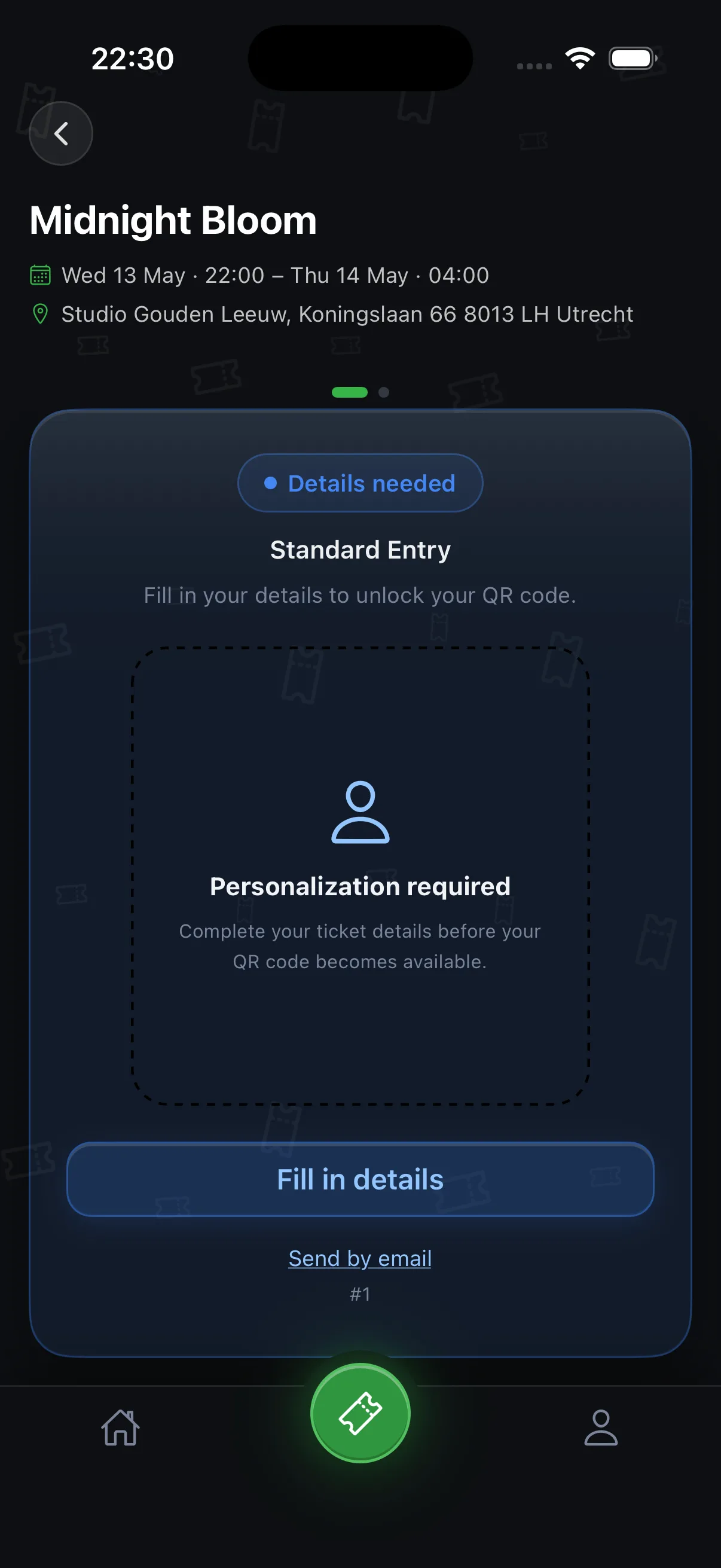 Tickets personaliseren in de i-Ticketz app